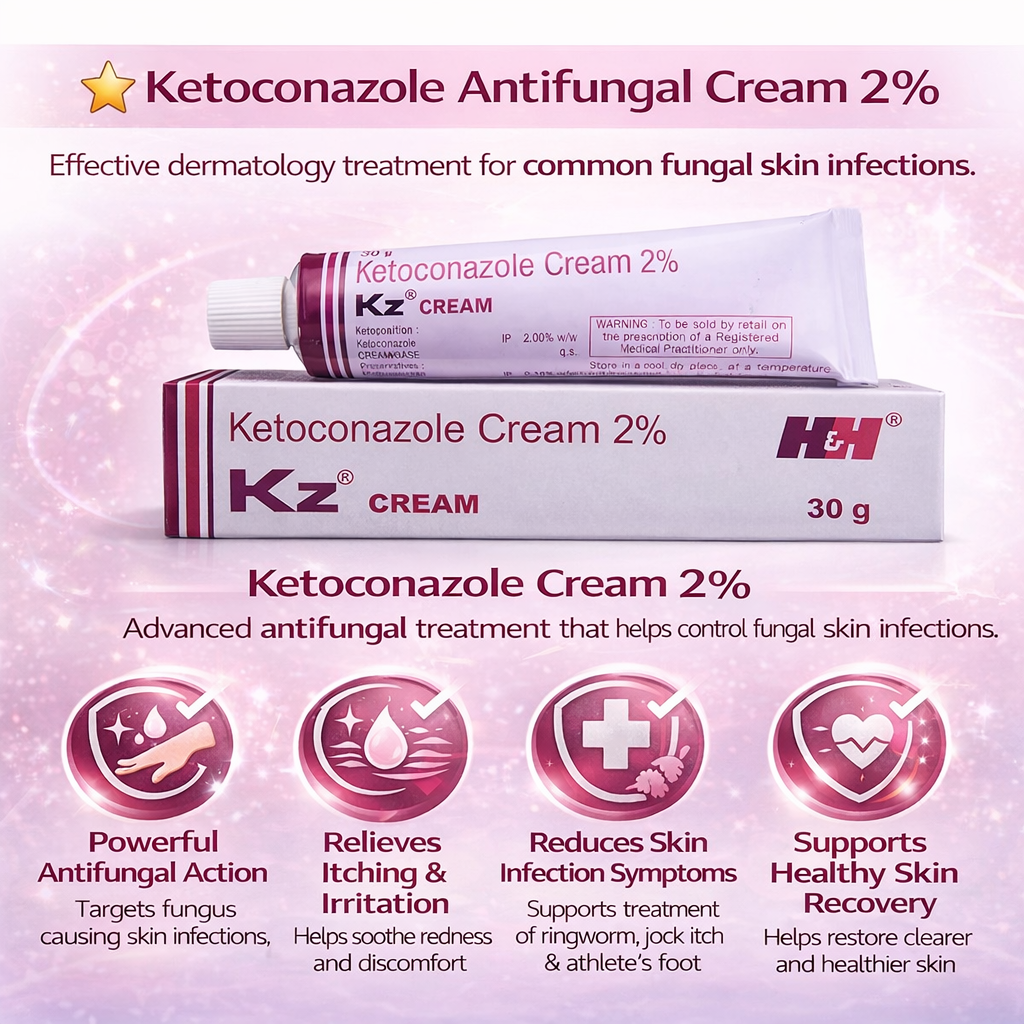 Antifungal Ketoconazole 2% Cream