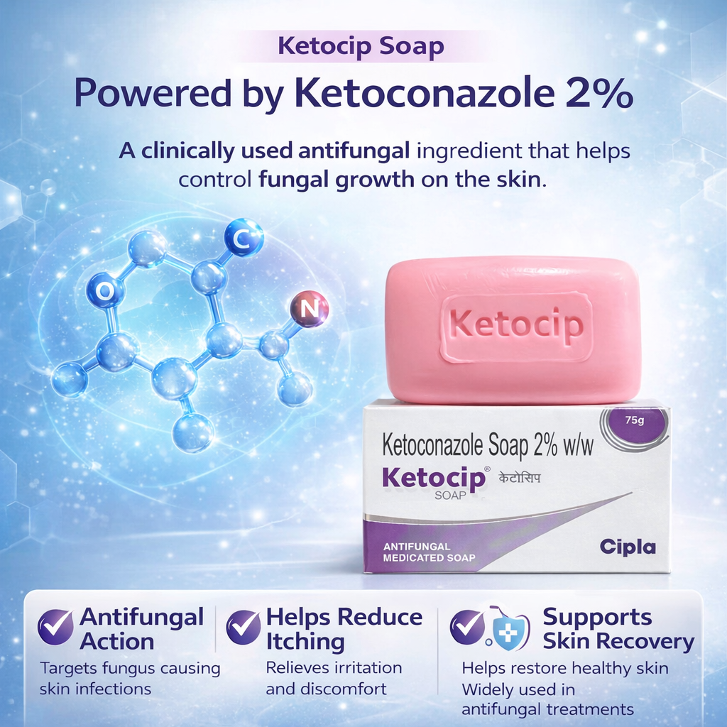 Ketocip Ketoconazole 2% Soap