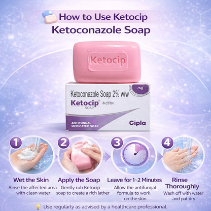 Ketocip Ketoconazole 2% Soap