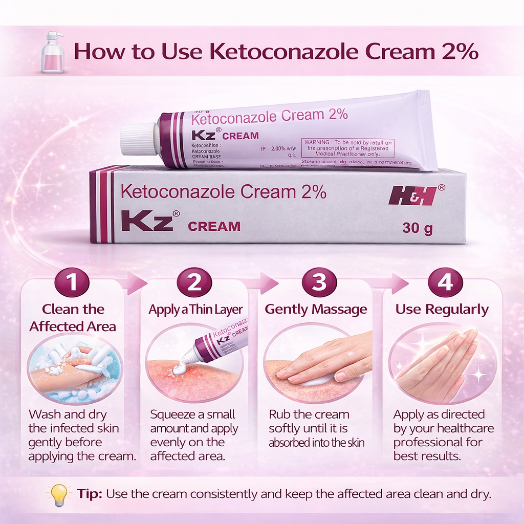 Antifungal Ketoconazole 2% Cream