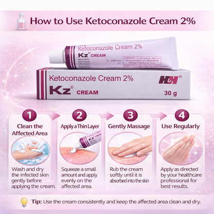 Antifungal Ketoconazole 2% Cream