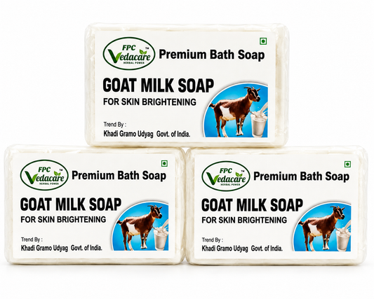 Goats milk premium bath soap bar 100g x 3= 300g, for sensitive, Glow skin, &acne