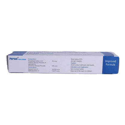 Persol Forte Cream Benzoyl Peroxide 10 Percent and Precipitated Sulphur 5% 30g